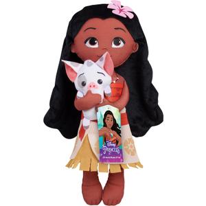 Disney Princess Lil' Friends Plushie Moana & Pua 14-inch Plushie Doll, Kids Toys for Ages 3 Up by Just Play Disney Princess Lil' Friends Plushie Moana & Pua 14-inch Plushie Doll, Kids Toys for Ages 3 Up by Just Play