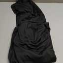 Table Covers for 6 Foot Tables, Black Washable and Wrinkle Resistant Stretch Tablecloths Rectangle 6ft for Events, Wedding, Banquets, Parties