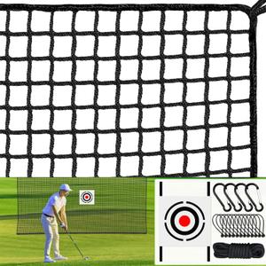 Golf Practice Net - Golf Hitting Net with Target Cloth as Ball Batting Net for Outdoor & Indoor, Heavy Duty Nylon Sports Barrier Netting as Soccer 