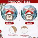 2 x Hedgehog Christmas Ornament – Cute Woodland Animal Holiday Decor – Gift for Hedgehog Lovers, Family, Friends, Animal Fans