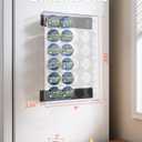 Magnetic K Cup Holder for Refrigerator, 24 K-Cup Acrylic Coffee Pod Holder with Magnets, Pod Organizer Storage for Home/Office, Coffee Station Organizer for Fridge, Drawer, 13.5"x9"x2.25" (Transparent)