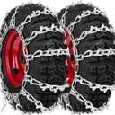 1 Pair 2 Link Snowblower Tire Chain Snow Thrower Tire Traction Chain Fits for Tire Size 13x4.1-6 13x4.1x6 13x4.10-6