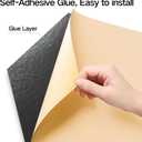 12-Pack Self-Adhesive Acoustic Panels 12" x 10" x 0.4" High-Density, Flame-Resistant Soundproof Foam. Absorbs Noise and Eliminates Echoes, Hexagonal 3D Design (White Face)