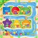 Magnetic Color & Shape Maze - Montessori Toys for 3 4 5 Year Old, Color and Shape Sorting Toy, Montessori Toys for Kids Boys Girls Gifts Ages3+, Preschool Learning Activities
