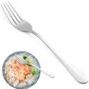 8 Piece Dinner Forks Set, Food-Grade Stainless Steel Forks Silverware, Cutlery Forks, Dessert Forks, Metal Forks for Home, Kitchen or Restaurant, Mirror Polished, Dishwasher Safe - 8 Inch And 6 Knives