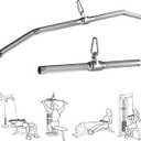 Lat Pulldown Attachments, Straight Bar Cable Attachments, Lat Pull Down Bar, Curl Pulldown Bar, Sturdy & Lightweight Aluminum, Non-Slip Grip, Full Rotation, Max Load 1000LBS