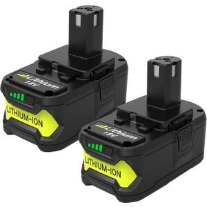 2-Pack 8.0Ah High Capacity Replacement for Ryobi 18V Battery, Compatible with Ryobi 18 Volt Lithium ion Battery P108 P107 P105 P104 P103 P102 Cordless Tools(Green)