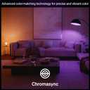 Philips Hue Smart LED A19 Bulb, 1 Pack, White & Color Ambiance, E27 Base, 9.5W, Full Spectrum Light 1000K-20000K, 1100 Lumens, Dimmable LED Bulbs, Works with Alexa, Google,& Apple Home