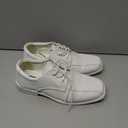 French Toast Boys Dress Shoes - Classic Lace-Up Oxford Casual Dress Formal Shoes- White (Size 4 Big Kid)