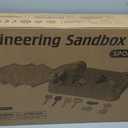 Excavator Sandbox with Lid, 2 Diggers, Dump Truck & Sand Toys, Sandbox without Umbrella
