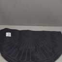 Morning View Half Round Doormat, Gray, Outdoor Indoor Rug - 30x18 inches, Non Slip, High Traffic, Absorbent, Modern Design (Grey)