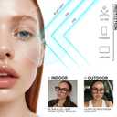 livho Oversized Eyewear Frame for Woman and Men - Rectangle Fashion Glasses for Computer, Chic Preppy Frame