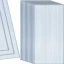 Hotop 18 Pcs Polycarbonate Greenhouse Panels Double Layer Polycarbonate Panels Waterproof UV Protected Sheet Corrugated Plastic Roof Greenhouse Replacement Cover (4' X 2' X 0.24")