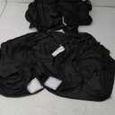 Pureegg Spandex Tablecloth 6ft - 5 Pack, Fitted and Stretch Table Cover for Rectangle Tables, Wrinkle-Resistant and Secure Fabric for Outdoor, Picnic, Party, Wedding, Banquet and Birthday, Black