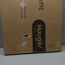 Huuger Narrow Night Stand, End Table with Charging Station, USB-C Port, Rattan Side Table with Cabinet and Open Shelf, Synthetic Rattan, for Small Spaces, Bedroom, Natural Wood