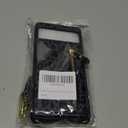 for Google Pixel 6 Case with Card Holder for Women,for Pixel 6 Phone Case Wallet with Strap Credit Card Slots Crossbody with Kickstand Zipper Case for Pixel 6 - Black Leopard