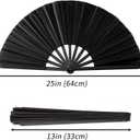 Oncpcare 10 Pcs Line Dance Fans Loud Clappers Bulk, Folding Popping Clacking Fans for Line Dancing (Blue)