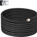 EVIL ENERGY 10AN PTFE Fuel Hose Line, AN10 Fuel Line E85 Nylon Braided 20FT Black