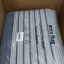 Large Machine Washable 9x12 Area Rug, Soft Modern Geometric Abstract Blue Rugs for Bedroom Living Room, Non-Shedding Faux Wool Indoor Throw Floor Carpet for Office Entryway Dining Room Decor