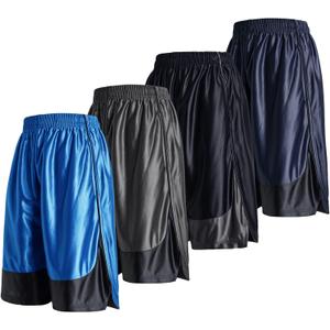 Gary Com 4 Pack Men's Basketball Shorts Gym Workout Athletic Quick Dry Shorts with Deep Pockets and Elastic Waistband (Medium) Gary Com 4 Pack Men's Basketball Shorts Gym Workout Athletic Quick Dry Shorts with Deep Pockets and Elastic Waistband (Medium)