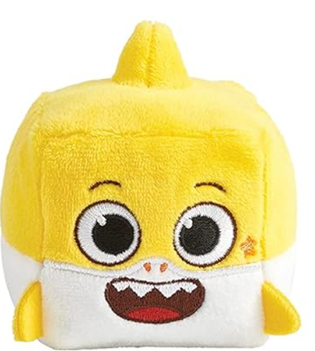 WowWee Baby Shark's Big Show! Song Cube  Chucks Plushie with Baby Shark Theme Song  Cute Stuffed Animals for Toddlers (1-Count)
