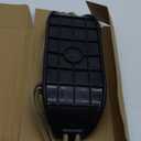 SELEWARE Plastic Swing Seat, Non Slip Tree Swing Set with Adjustable Rope and 2 Carabiners, Heavy Duty Playground Swing Set Accessories for Kid Indoor Outdoor Backyard, Black (Black, 1 Pack)