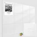 12-Pack Large Cork Board: 48x36 Inch Bulletin Board with 72 Damage-Free Pads & Push Pins for Office Home Wall, White Felt Alternative