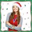 30 Pcs Gingerbread House Medals 2.7 Inch Christmas Award Medals Bulk Metal Gingerbread Trophy Awards with Neck Ribbon for Christmas Contest Game Party Celebrations Competitions