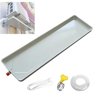 Air Conditioner Drip Tray Condensate Drain Pan, Portable Ac Drip Pan Ac Condensate Water Catcher for Indoor and Outdoor Split Air Conditioners
