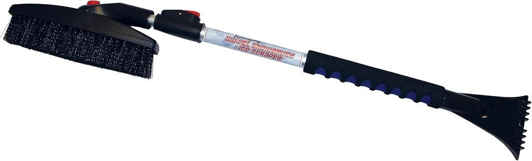 Bigfoot 42" Telescoping Swivel Snowbrush and Ice Scraper - Comfort Grip - Pin Lock 