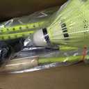 12 Pack Badminton Rackets Set Including Badminton Racquets, Nylon Shuttlecocks and Carry Bag for Outdoor Backyard Games Beginners