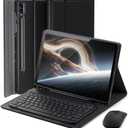 Case Keyboard for Samsung Galaxy Tab S10 Ultra / S9 Ultra 14.6 Inch / S8 Ultra 14.6 Inch - Mouse and Detachable Keyboard with S Pen Holder - Black