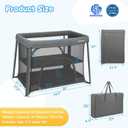 Travel Pack and Play with Bassinet, Portable Playpen for Baby