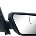 Replacement Passenger Right Side Door Mirror Textured Back Cover Power Adjustment and Heated Glass Without Blinker for Ford F-150 from 2021 to 2026