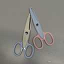 Decorative Pattern Edge Craft Scissors (2-Pack), Fancy Scissors, Suitable for Fun DIY Scrapbooking Crafting Projects for Kids Adults (Beige+blue)