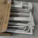 Regalo Safety 29-49" Easy Step Extra Wide Baby Gate for Doorways & Bottom of Stairs, Pressure Mounted Safety Gate with Door for Babies, Toddlers & Pets, White