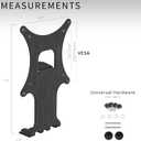 VIVO Quick Attach VESA Adapter Plate Bracket Designed for HP Pavilion Monitors 25xw, 24xw, 23xw, 22xw, 22cwa, 27cw, 25cw, 24cw, 23cw, and 22cw, MOUNT-HP23XW