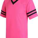 Plain Men's Football Jerseys for Unisex V-Neck Fitness T-Shirts Workout Outfits Casual Party Tops