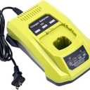 Elefly P117 Compatible with Ryobi 18V Battery Charger, Compatible with Ryobi 12V-18V ONE+ Lithium NiCad NiMh Battery P102 P103 P107 P108 P109 P189 P190 PBP002 PBP005