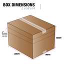 Tape Logic TLMD201414 Multi-Depth Corrugated Boxes, 20" x 14" x 14", Kraft (Pack of 15)