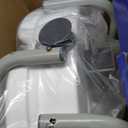 E-Z Lock Raised Toilet Seat with Adjustable Armrests, White 