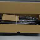 Black Wrap Around Curtain Rods 36 to 72 Inch:Blackout Heavy duty Adjustable Window Curtain Rod for Bedroom,Industrial Darkening Curved French Metal Single Drapery Rods Easy Install,Matte Black