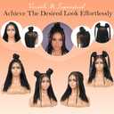 Brinbea 13x8'' HD Lace Front Knotless Short Braided Wigs for Women Bob Box Braid Wig with Baby Hair Premium Synthetic Braided Lace Front Wigs Black 14 Inch