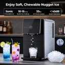 Antarctic Star Nugget Ice Maker Countertop with Self-Dispensing, 33lbs/24H