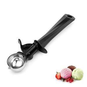 Ice Cream Scoop with Trigger, Medium 0.68 oz (20ml) Stainless Steel Scoop for Ice Cream, Sorbet, Melon, Cupcake Batter, Size #40, Set of 2