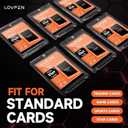 50ct Thick Magnetic Card Holders for Trading Cards, 35pt Heavy-Duty Hard Cards Sleeves Case, U-V Protection& Waterproof Hard Plastic Card Protectors Fit for MTG Sports Baseball Game Cards