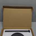 Paper Towel Holder Countertop with 7" Weighted Black Marble Base - Modern Free Standing Paper Roll Holder, Matte Black Stainless Steel Stand Paper Towel Holder for Kitchen and Bathroom