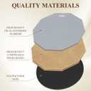 Drum Practice Pad Snare Drum Stand Set 12 In With Double Sided Silent Drum Pad, Drum sticks,Carrying Bag Adjustable Stand (Grey) (Gray)