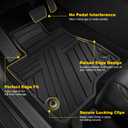 Rubber Floor Mats for Hyundai Santa Fe 2024-2026 Black