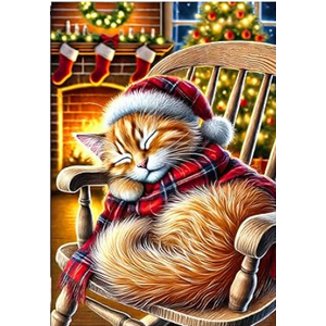 HOMETITUTE Set of 2 Christmas Throw Pillow Covers 18x18 InchSoft Cozy Cat Decorative Kitten Cushion Covers Holiday Winter Pillow Cases Rustic Farmhouse Decor for Sofa Couch Bed Living Room